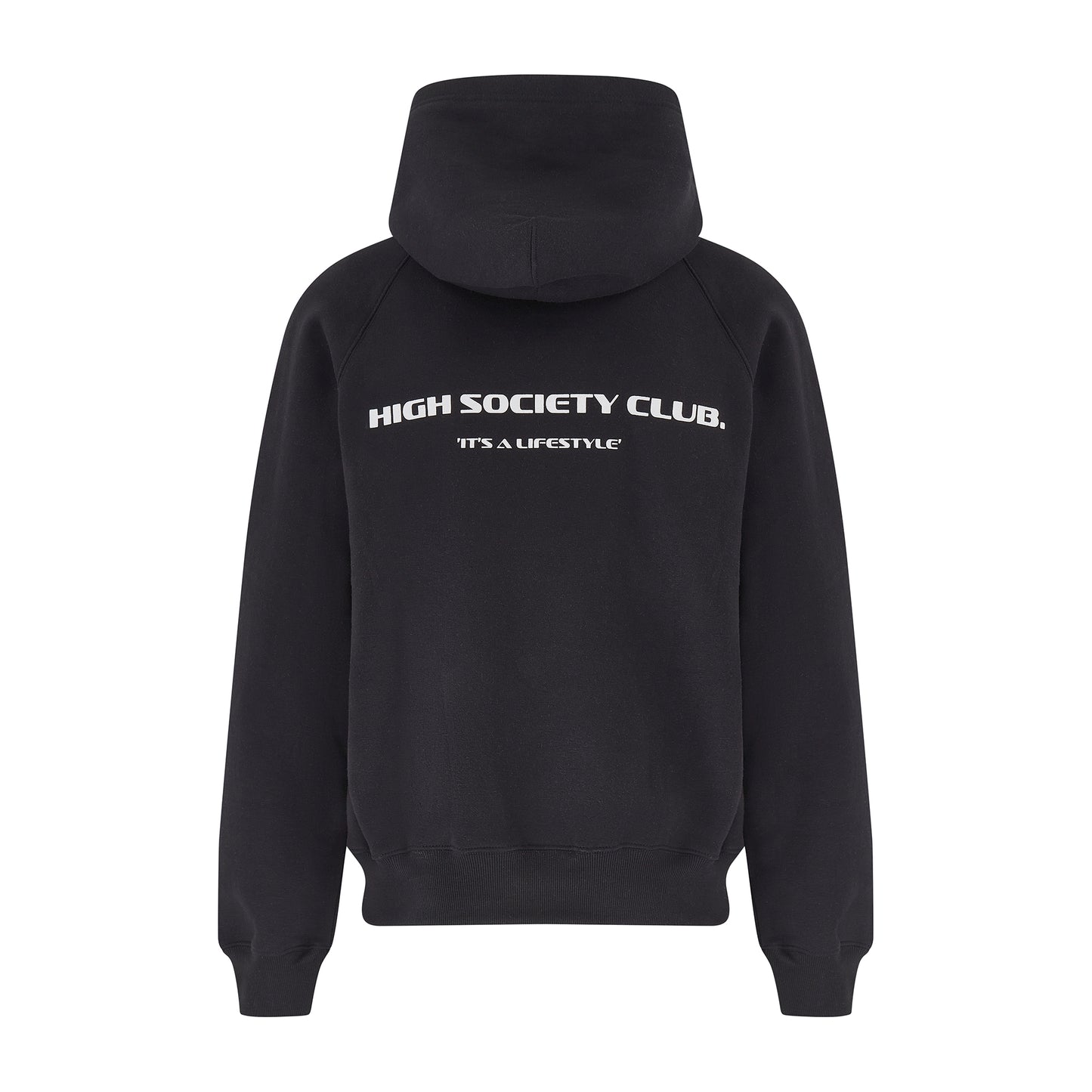 Black Hoodie with White
