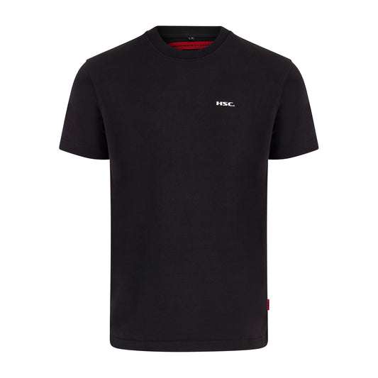 Black T shirt with White